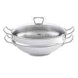 Fissler Kunming/Edelstahl-Wok (Ø 36 cm) große Wok-Pfanne...